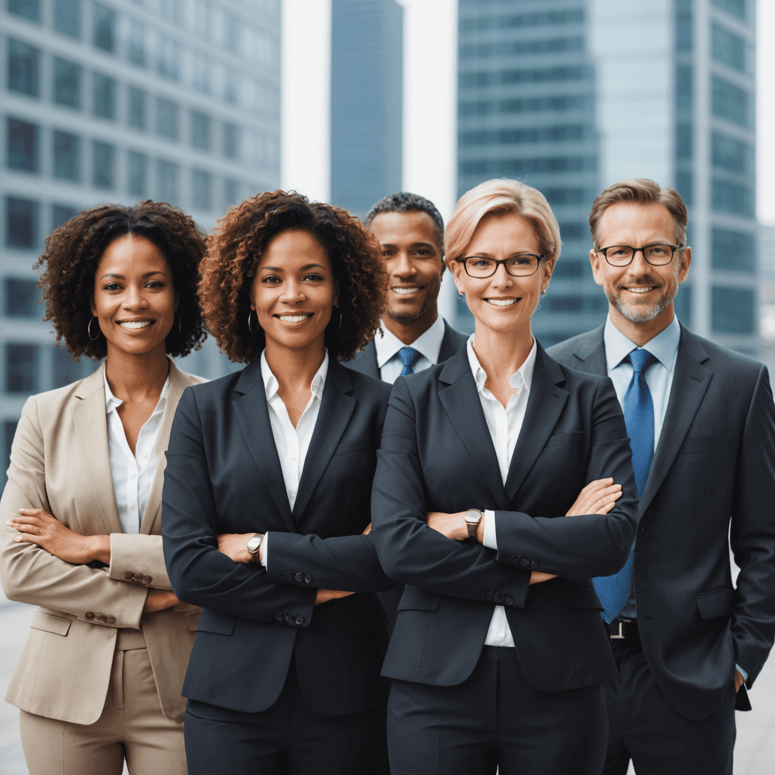 Diverse team of financial experts